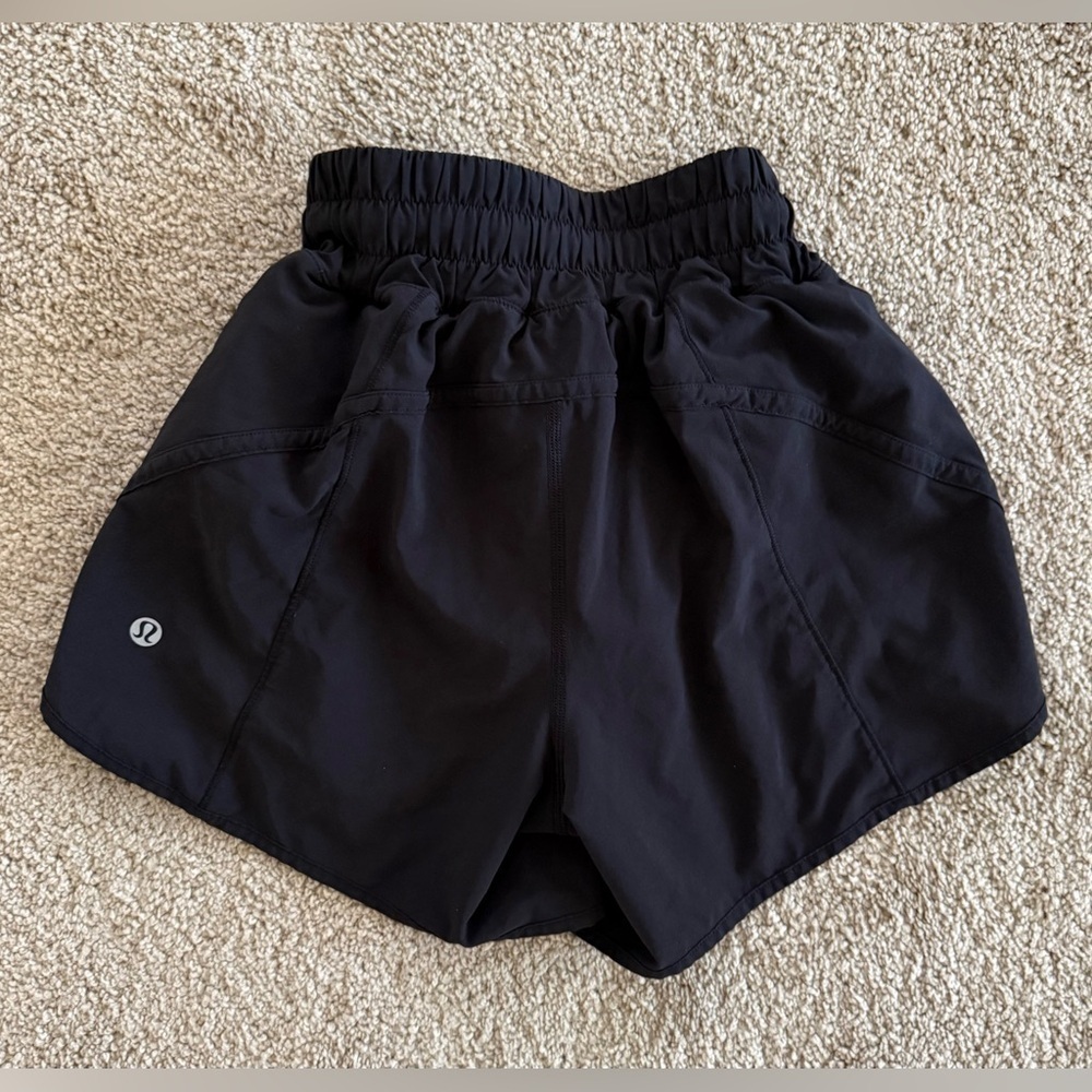 Lululemon Track That Short 5” Black Swift Ultra 2019 Retired Size 0 EUC - Picture 8 of 9